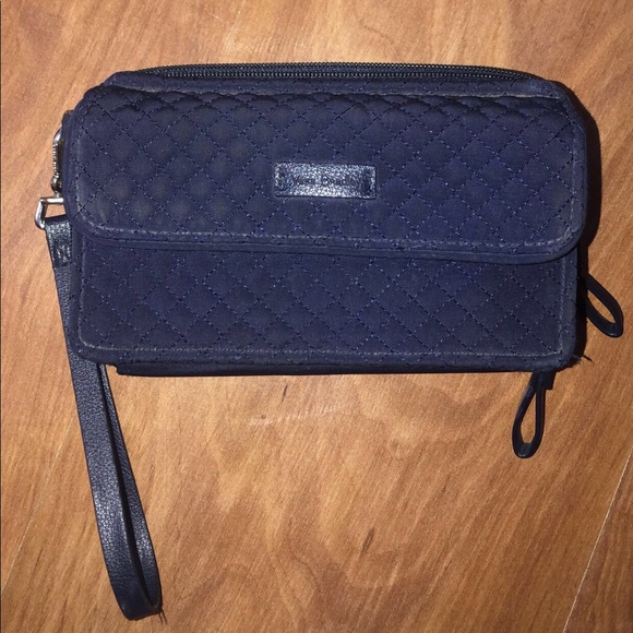 Vera Bradley Handbags - Navy blue Vera Bradley wristlet